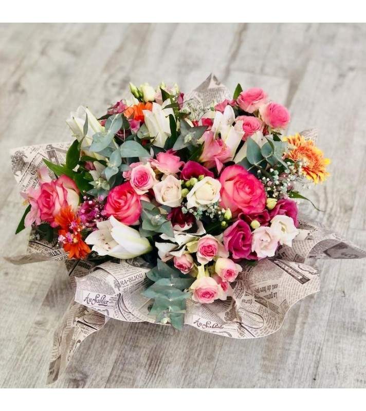 Bouquet Féérique Rose à 75,00 € | Any Fleurs