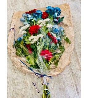 Gerbe Bleu Blanc Rouge pour commémoration" Tricolore". Anyfleurs.fr